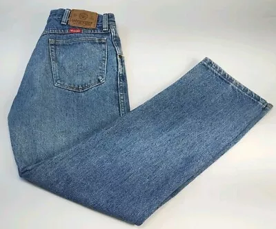 Vtg Wrangler Denim Jeans Men’s Size 32x30 Made In USA Blue Fade • $22