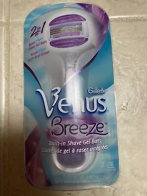 Gillette Venus Breeze Razor 2 In 1 Razor Plus Shave Gel Bars - New  • $9.99