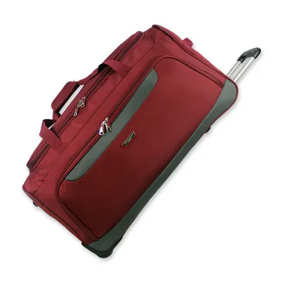 Lightweight Luggage Wheeled Trolley Holdall Suitcase Duffle Bag Travel Bag AR306 • £29.95