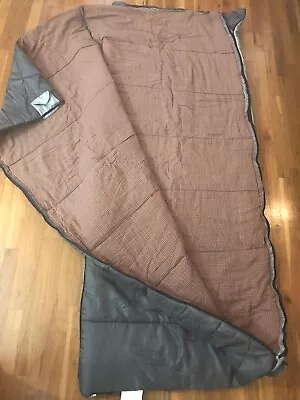 EDDIE BAUER 33  X 78  RECTANGULAR SLEEPING BAG Adult Size Non-allergenic Soft • $59.99