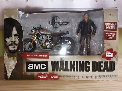 The Walking Dead Daryl Dixon With Custom Bike Deluxe Boxed Set • £30