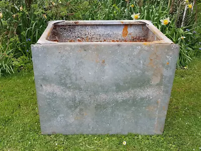 Vintage Water Tank Galv Metal . Great For Use Or As A Planter Incl. Delivery! • £85