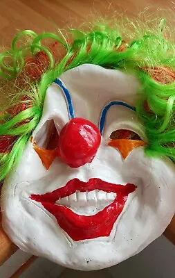 £3.68 • Buy Scary Evil Horror Clown Foam Mask IT Fancy Dress Halloween Circus