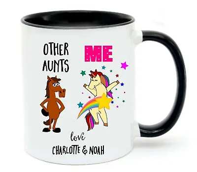 $14.95 • Buy Personalised Unicorn Mug Aunt Aunty Gifts Birthday Christmas Present Coffee Mug