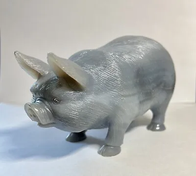 Faberge Hardstone Animal/Pig Carved Figurine  • $850