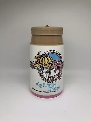 Vintage 1985 Aladdin My Little Pony Thermos Pink & White Hasbro - No Lid • $9.99