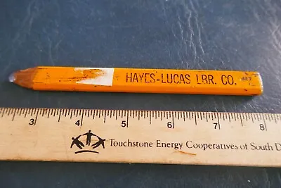 Vintage Advertising Pencil Hayes Lucas Lumber Co. Lot 23-22-C • $5