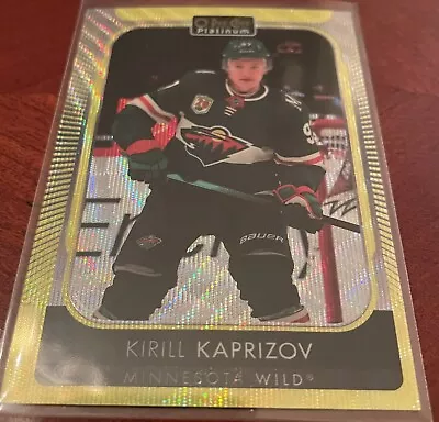 2021-22 UD O-Pee-Chee Platinum Hockey KIRILL KAPRIZOV NEON YELLOW SURGE #4 • $4.99