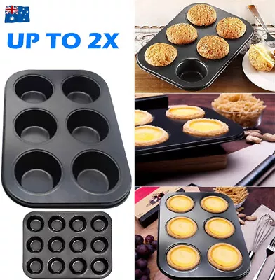 Non Stick Muffin Pan Chocolate Cake Cookie Cupcake Baking Mold Mould Donut Tray • $17.50