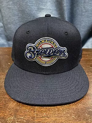 Milwaukee Brewers New Era 59Fifty Fitted Hat 7 1/4 • $9.99