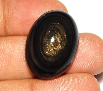 33.ct 100%natural Fire Rainbow Eye Obsidian Oval Cabochon Mexico Gemstone Af=393 • $12.19