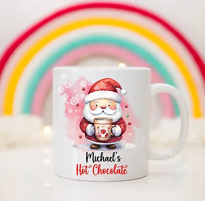 Children’s Personalised Christmas Mug Unbreakable Cup Christmas Eve Box Filler • £9