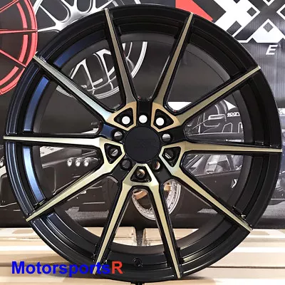 XXR 567 Wheels 18x9.5 +20 Black Bronze Rims 5x114.3 08 15 Mitsubishi Evolution X • $771.23