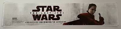 Star Wars The Last Jedi 3D 2017 Movie Authentic Mylar Banner Poster Small 2.5x11 • $15