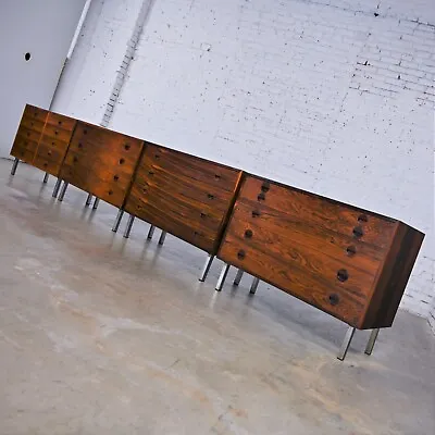 4 Scandinavian Modern Rosewood Cabinets By Rud Thygesen & Johnny Sorensen For HG • $9995