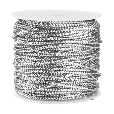 20m Polyester Braided Metallic Cord For Weave Jewelry Making Knotting DIY Crafts • $5.88