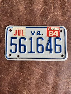 $17.95 • Buy 2014 Virginia Motorcycle 🏍License Plate. Tag Vintage VA #561646