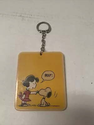 Vintage Peanuts Snoopy Lucy Classics Keychain By Aviva • $10.50