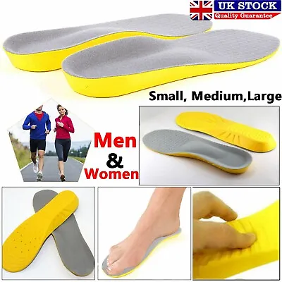 £3.99 • Buy Memory Foam Unisex Orthopaedic Shoe Pads Trainer Foot Feet Comfot Soft Insoles