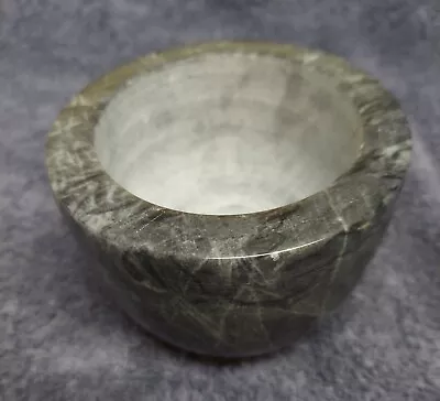 Grey & Black Marble Mortar. Excellent Condition. Missing The Pestal • $12