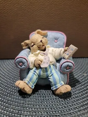 Mervyns 1994 Bunny Rabbit Sleeping Ceramic Figurine • $15.99