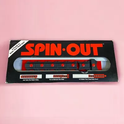 Vintage Spin Out 1987 Puzzle Brain Teaser Game Binary Arts By William Keister • $24.87