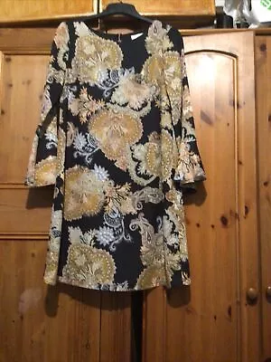 £6.99 • Buy Wallis 60s Style Lined Chiffon Dress Size 12
