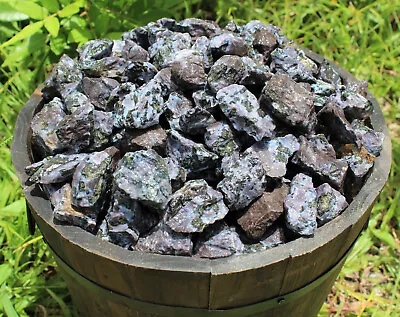 Indigo Gabbro Rough Natural Stones Bulk Lots - Natural Mystic Merlinite Crystals • $7.45