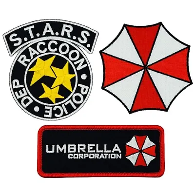Resident Evil S.T.A.R.S Raccoon Umbrella Corporation Patch | 3PC Hook Backing • $14.99
