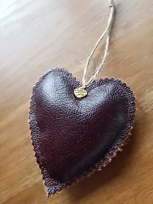 Handmade 3rd Wedding Anniversary Heart Gift. Keepsake. Leather Anniversary Gift. • £7