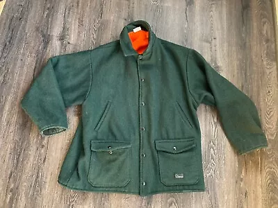 VTG CODET Reversible Wool Hunting Jacket Size XL Style 54G Hunting Canada • $35