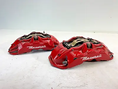 14-21 Maserati Quattro Ghibli Front Sport Brembo Brake Caliper Set Red 51K! OEM✅ • $699.95