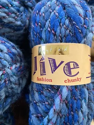 Hayfield Jive Blue Multicoloured Yarn 800g • £3