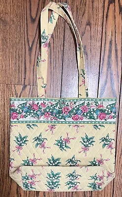 Vera Bradley Quilted Cotton & Lined Lily Of The Valley Retired Tote • $19.95