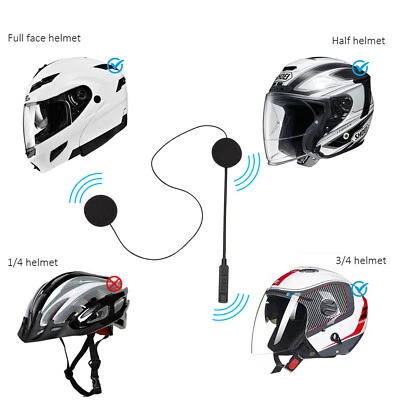 $16.89 • Buy Bluetooth Wireless Motorcycle Helmet Headset Intercom Motorbike Headphone