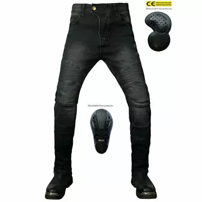 Motorcycle Denim Racing Jeans Armor Protective Pants Men's Women's Outdoor Sport • $85.99