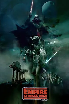 1980 Star Wars Episode V The Empire Strikes Back Movie Poster 11X17 Vader 🔥 • $12.93