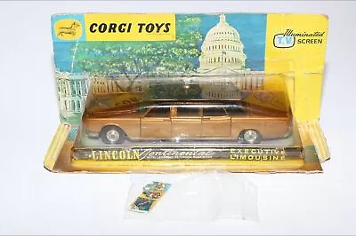 £89 • Buy Corgi 262 Lincoln Continental, VGC In Original Pack