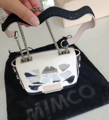 Brand New Mimco Crossbody Bag With Dust BAG Mirror Faux Cowhide • $51.16