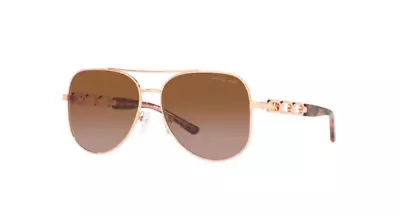 Authentic MICHAEL KORS Sunglasses  MK1121-110813 Rose Gold W/ Brown  *NEW*58mm • $46.37