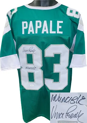 Vince Papale Signed Green TB Custom Stitched Pro Style Jersey Invincible XL- JSA • $87.95