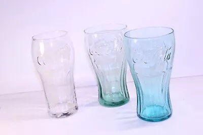 Coca Cola Glasses  Set Of 3 -16 Oz-6  Tall • $30.89