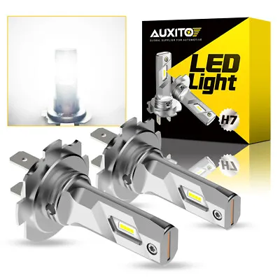 AUXITO H7 LED Headlight Kit Low High Beam Bulb Super Bright White 6500K Canbus • $24.99