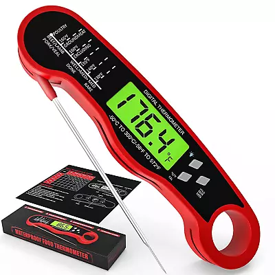 Meat Thermometer Digital - Fast Instant Read Food Thermometer For Cooking Candy • $8.91