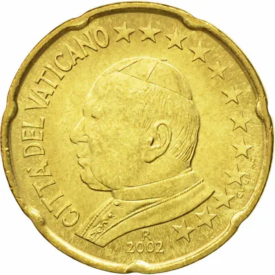 [#581395] VATICAN CITY 20 Euro Cent 2002 MS Brass KM:345 • $57.14