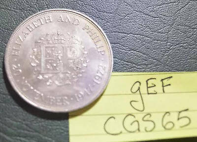 £3.95 • Buy 1972 Silver Wedding Crown Coin - GEF