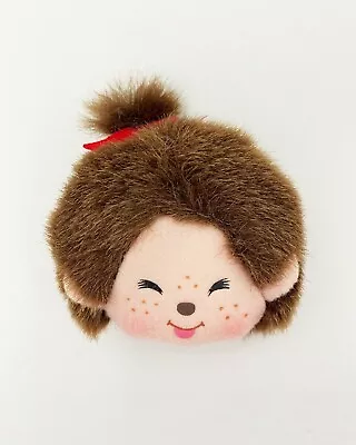 Sekiguchi Monchhichi Girl Smiling Face Head Mascot Fur Plush Magnet W2.5  X H2  • $10.99