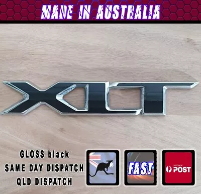 Badge Overlay Fits Ford Ranger XLT GLOSS BLACK Finish 4wd Ute Sticker SET OF 2 • $8.95