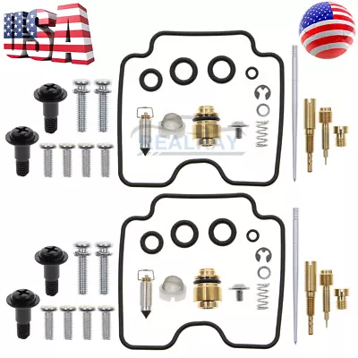 $29.95 • Buy 2 Sets For Yamaha V-Star 1100 XVS1100 1999-2005 Carburetor Repair Kit Air Screw