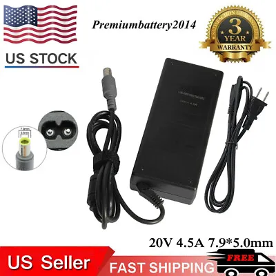 $11.49 • Buy 90w Charger For Lenovo Thinkpad X200 X201 X220 X230 X230t X301 Ac Adapter 2 Pins